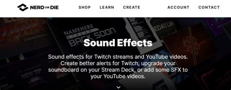 nerd or die sound effects.